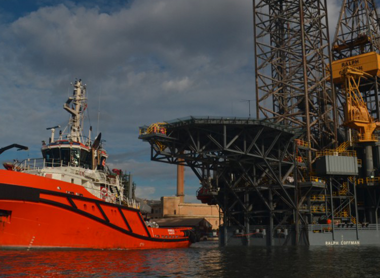 Ablecare OSG welcomes oil rig to Malta Maritime Hub