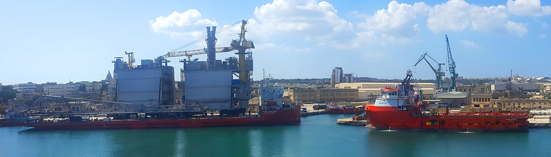 Megaline Caravan II Docks at MMH