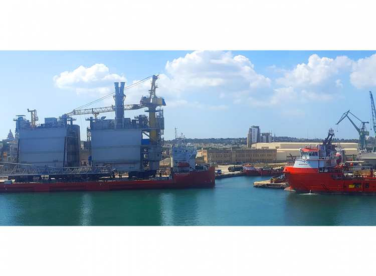 Megaline Caravan II Docks at MMH