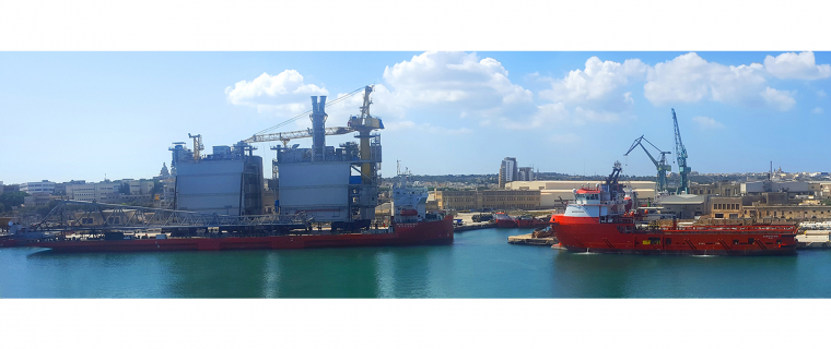 Megaline Caravan II Docks at MMH